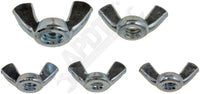 APDTY 24661 Universal Wing Nut Assortment- 5pcs