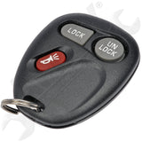 APDTY 24844 Keyless Entry Remote Key Fob Lock Unlock Transmitter (3-Button)