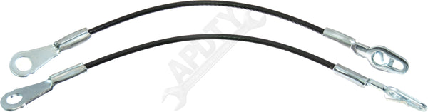 APDTY 25838260 Tailgate Cable Set; Rear Left & Right; 16.6"