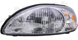 APDTY 2601300 Left Front Headlight Assembly w/Chrome Bezel