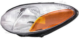 APDTY 2601300 Left Front Headlight Assembly w/Chrome Bezel