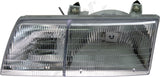 APDTY 2601337 HeadLight Assembly Left Fits 1989-1991 Ford Taurus