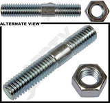 APDTY 30279 Double Ended Stud - 7/16-14 X 3/4 In. And 7/16-14 X 1-1/4 In.
