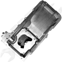 APDTY 375246 Engine Oil Pan Assembly w/Drain Plug (Aluminum, 4.8L 5.3L 6.0L LS)