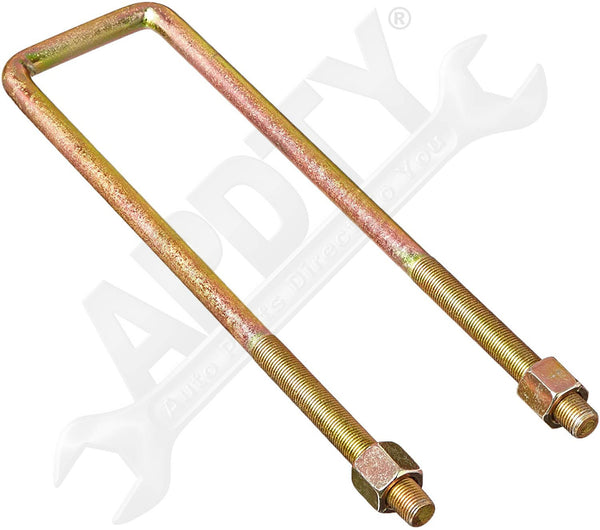 APDTY 46748 Universal Suspension Leaf Spring Square U-Bolt