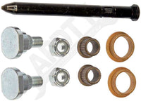 APDTY 49512 Door Hinge Pin & Bushing Kit Includes 2 Pins, 4 Bushings, 2 Nuts