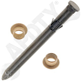 APDTY 49513 Door Hinge Pin And Bushing Kit - 1 Pin And 2 Bushings