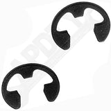 APDTY 49534 Door Hinge Pin And Bushing Kit - 2 Pins, 4 Bushings And 2 Clip