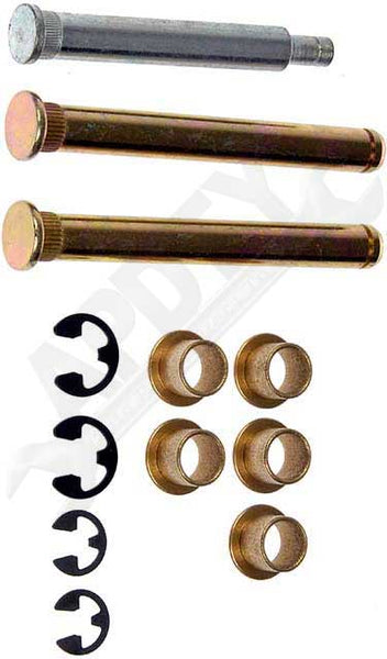 APDTY 49580 Front Door Hinge Pin & Bushing Kit