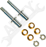 APDTY 49593 Door Hinge Pin And Bushing Kit - 2 Pins, 4 Bushings And 2 Nuts