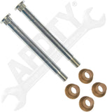 APDTY 49598 Door Hinge Pin And Bushing Kit - 2 Pins And 4 Bushings
