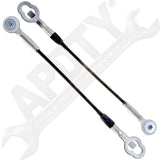 APDTY 49648 Tailgate 11.38" Cable Set For Select Standard or Extended Cab Models