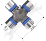 APDTY 5-178XS Universal U-Joint Kit; 1350 Series; Premium OSR w/ Grease Fitting