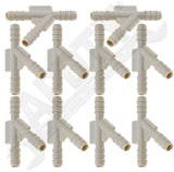 APDTY 504134 1/4 X 1/4 X 1/4 In. Hard Vacuum Tubing Y Connector