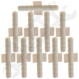 APDTY 504136 1/8 X 1/8 In. Hard Vacuum Tubing Connector