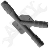 APDTY 504138 1/8 X 1/8 X 1/8 In. Hard Vacuum Tubing Connector