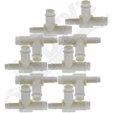 APDTY 504139 3/8 X 3/8 X 1/4 In. Hard Vacuum Tubing Tee