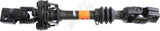 APDTY 536370 Intermediate Steering Shaft Lower Assembly w/Universal Rag U-Joints