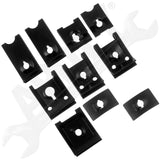 APDTY 56493 Speed Nut Assortment - Universal U Nuts, J Nuts and Flat Nuts