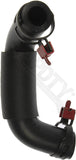 APDTY 57145 Molded Rubber Engine Crankcase PCV Breather Hose Tube w/ Clamps