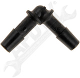 APDTY 58169 Heater Hose Connectors - 1/4 In. x 1/4 In. Elbow - Plastic