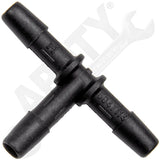 APDTY 58225 1/4 X 1/4 X 1/4 In. Plastic Heater Hose Tee