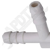 APDTY 58449 1/4 X 1/4 X 1/4 Inch Hard Vacuum Tubing Tee Pack of Two