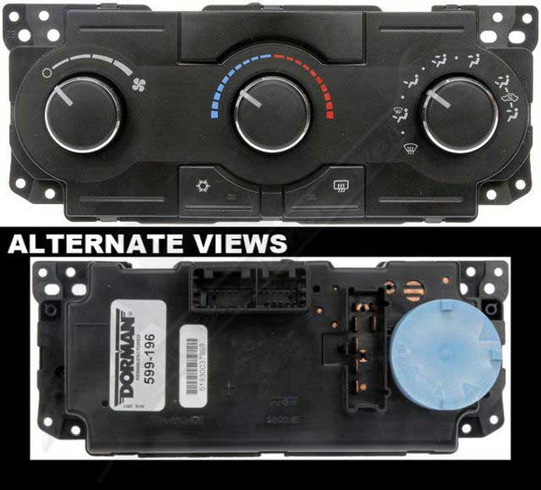 APDTY 600207 Climate Control Module Dashboard AC Heat Control Head