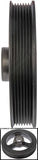 APDTY 605431 Harmonic Balancer Crank Pulley Dampener Assembly