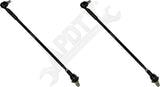 APDTY 634118  Inner & Outer Track Bar Tie Rod Adjustable Toe Link (Left & Right)