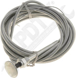 APDTY 66206 Control Cables With 1 In. Chrome Knob, 12 Ft. Length
