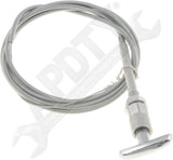 APDTY 66314 Control Cables With 1-3/4 In. Chrome Knob, 6 Ft. Length