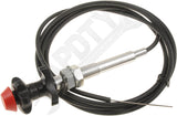 APDTY 66315 Control Cables With 2 In. Black Knob, 10 Ft. Length