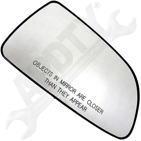 APDTY 67102 Side View Mirror Replacement Glass (Right, Manual-Adjust)