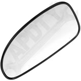 APDTY 67112 Non-Heated Plastic Backed Mirror Left