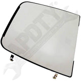APDTY 67135 Upper Non-Heated Plastic Backed Mirror Left/Right