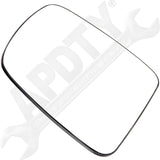 APDTY 67146 Side View Mirror Replacement Glass Fits Left (Replaces 88944455)