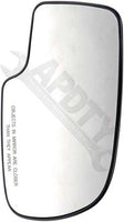 APDTY 67183 Replacement Side View Mirror Glass Fits Right Passenger-Side