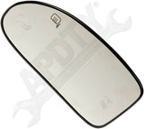 APDTY 67213 Heated Plastic Backed Mirror Left