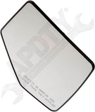 APDTY 67257 Non-Heated Plastic Backed Mirror Right