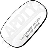 APDTY 67318 Heated Plastic Backed Mirror Right