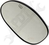 APDTY 67337 Heated Plastic Backed Mirror Left