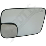 APDTY 67388 Plastic Backed Mirror Glass Right Side