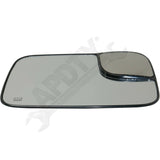 APDTY 67388 Plastic Backed Mirror Glass Right Side