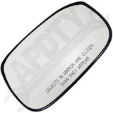 APDTY 67447 Heated Plastic Backed Mirror Right