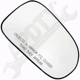 APDTY 67451 Side View Mirror Glass; Non-Heated; Plastic Backed; Rght