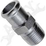 APDTY 67471 Heater Hose Connectors - 3/4 In. Hose X 1/2 In. Npt X 1-3/4 In. Long