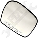 APDTY 67535 Heated Plastic Backed Mirror Right