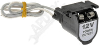 APDTY 67598 12 Volt Weather Proof Exterior Power Outlet