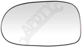 APDTY 67653 Side View Mirror Replacement Glass W/Plastic Backing